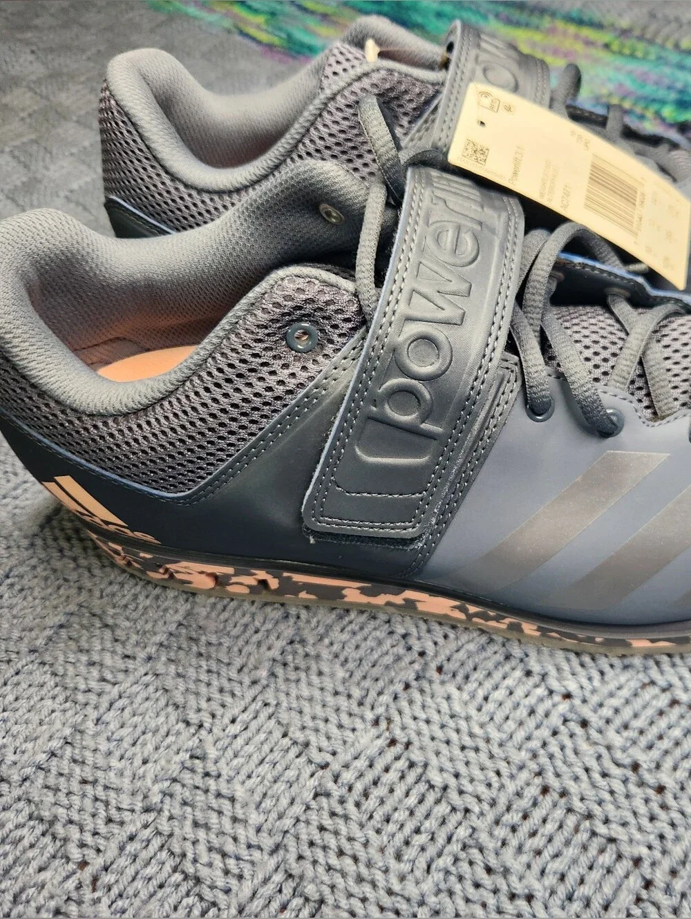 Adidas Powerlift Mens Size 10 Gray Training Sneakers
